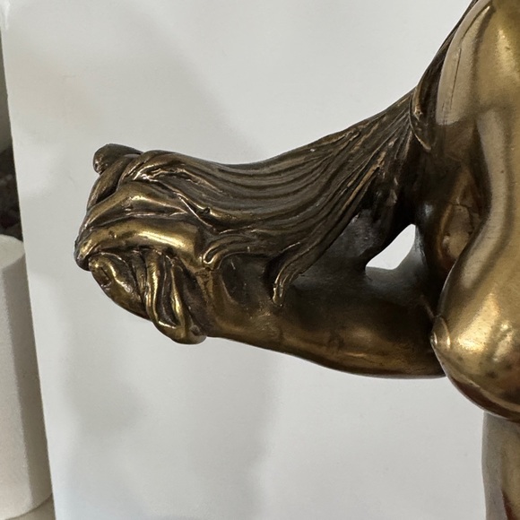 Princess Leda and Swan God Zeus Greek  Large Bronze Sculpture Statue 21 3/4” - Picture 4 of 13